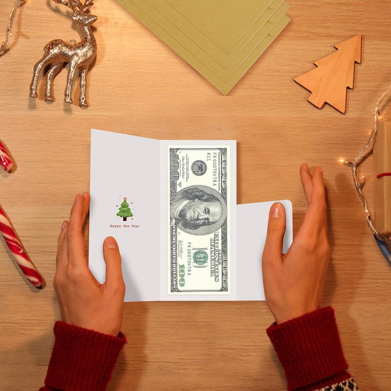 fibevon Christmas Money Holder for Cash with Envelopes - 30-Pack of Christmas Cards with Envelopes for Cash Gifts for Xmas, New Year, and Holiday Decorations - Image 4